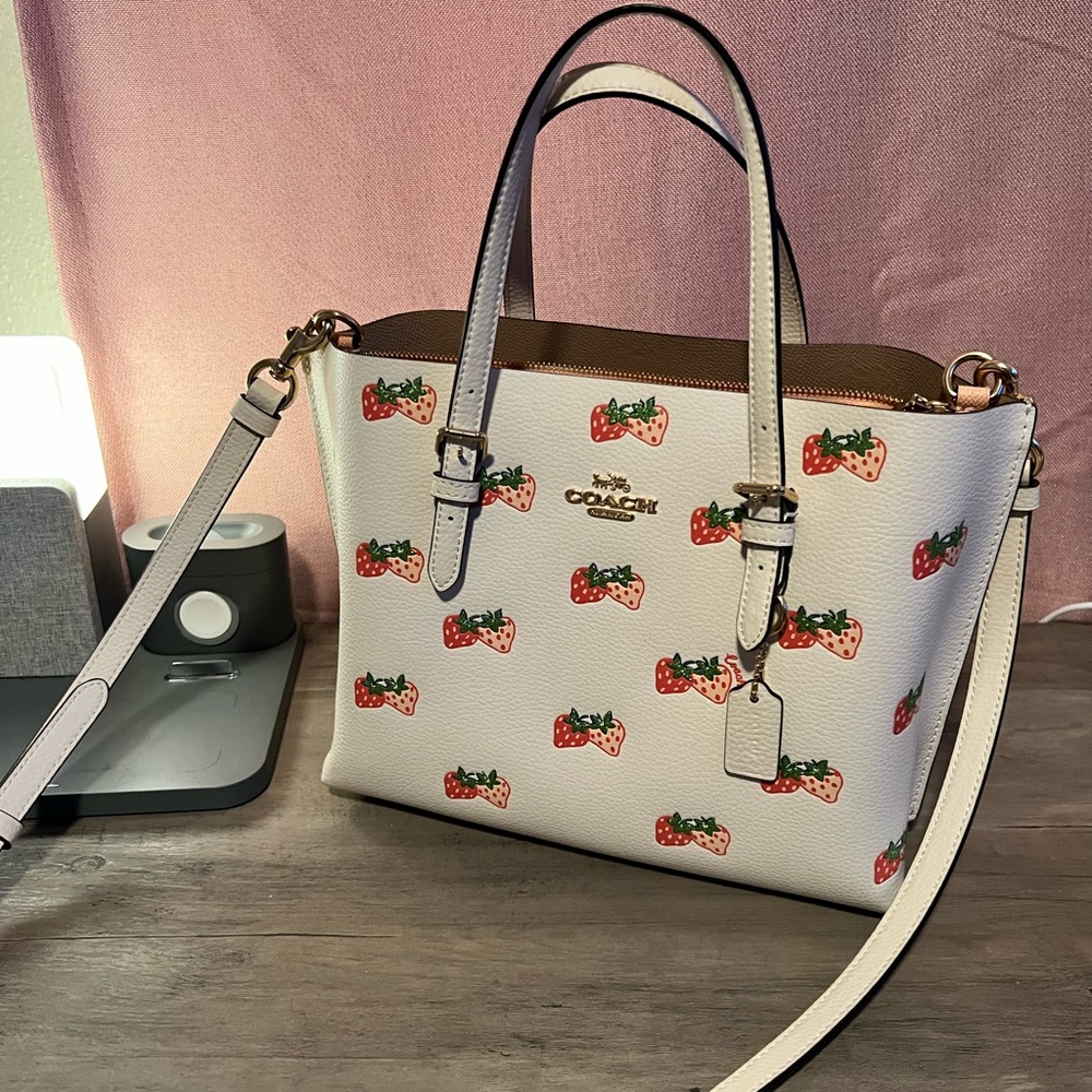Coach Mollie Tote with strawberry print 🍓